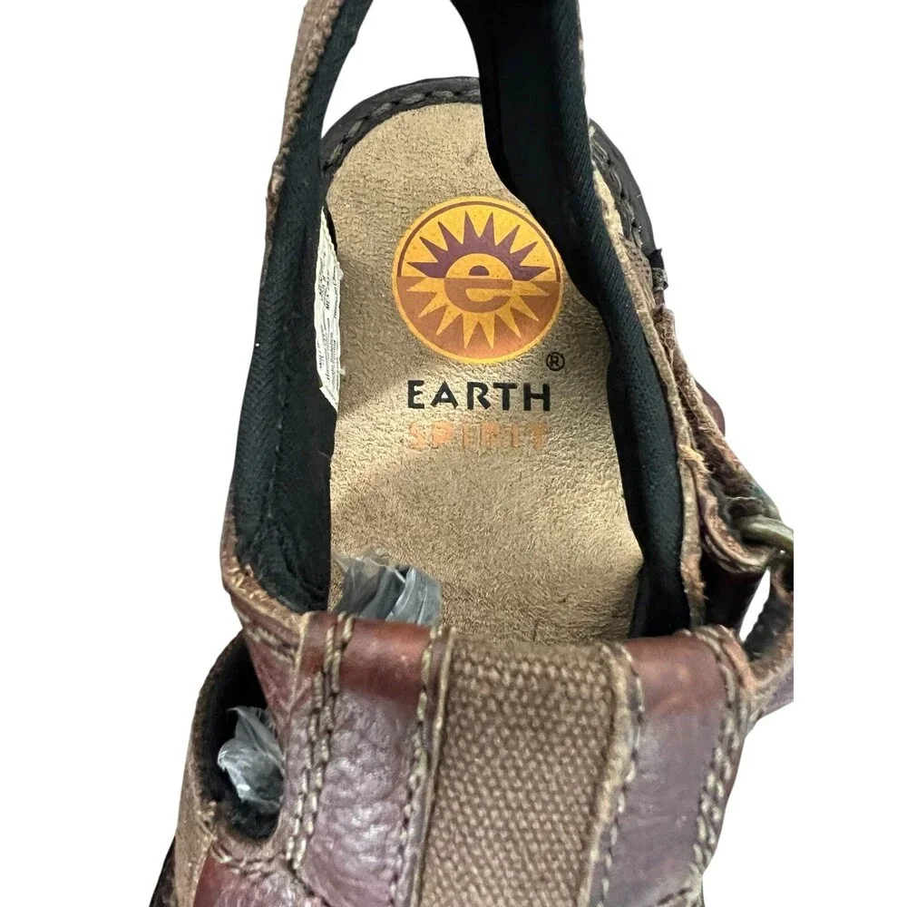 Earth Spirit Willie Fisherman Sandals  Men's 8  Brown Lightweight  Dad Sandals